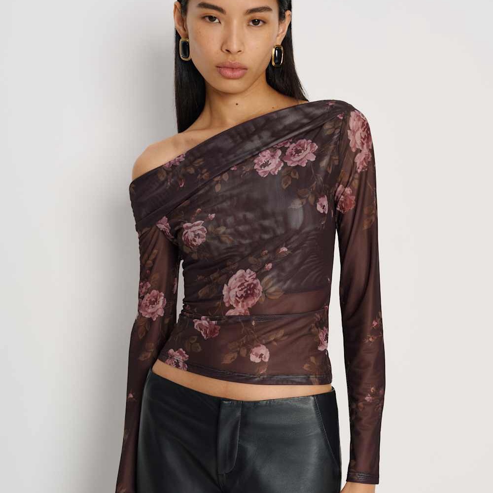 Reformation Elio Knit Top Black - Size L
